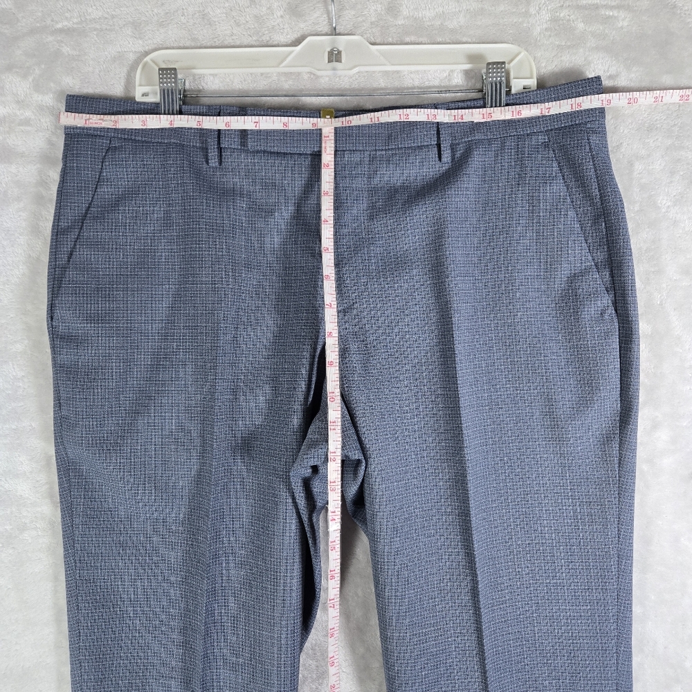 Paul Smith Designer Men’s Suit Soho Fit Blue 42R Jacket 36 Waist Unhemmed Plaid - Picture 14 of 16